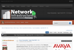 Network Infrastructure Forums