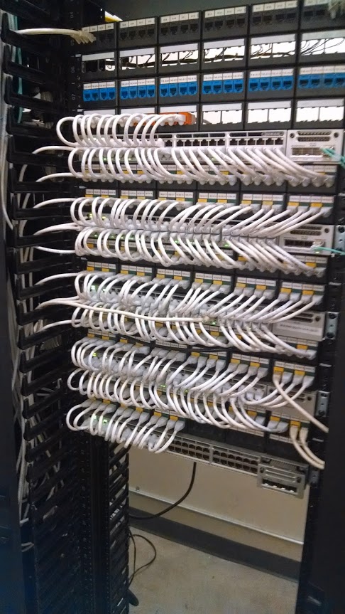 patching cables in a patch panel