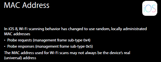 iOS8MACAddress