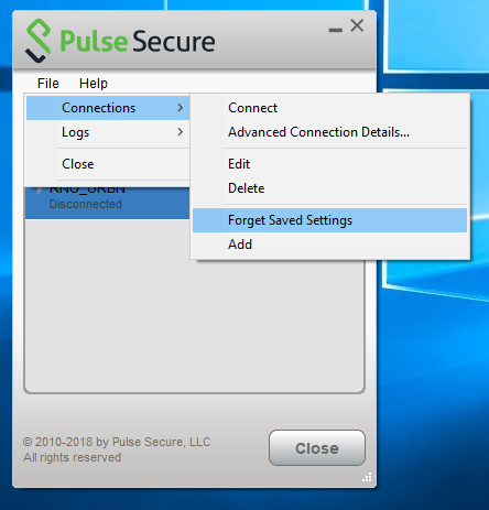 pulse secure connect